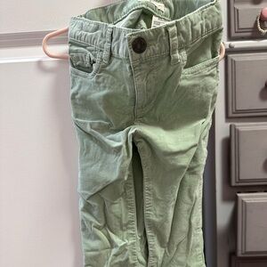 OshKosh pastel green soft corduroy pants. Size 5